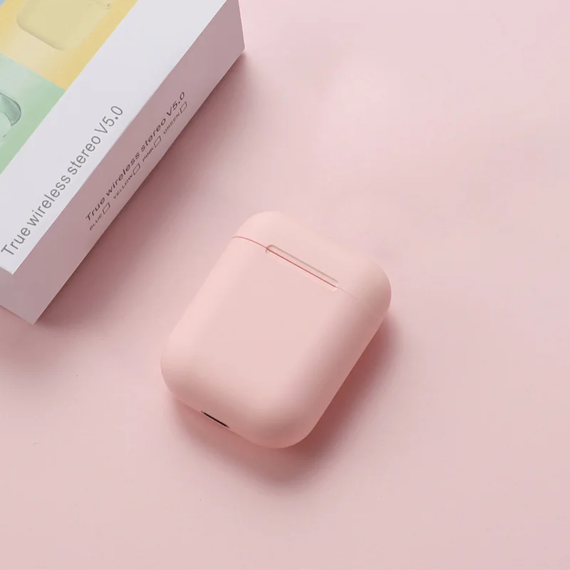 Pink Inpods 12 i12 TWS беспроводные наушники Bluetooth 5,0 спортивные наушники для iphone Xiaomi samsung - Color: Pink