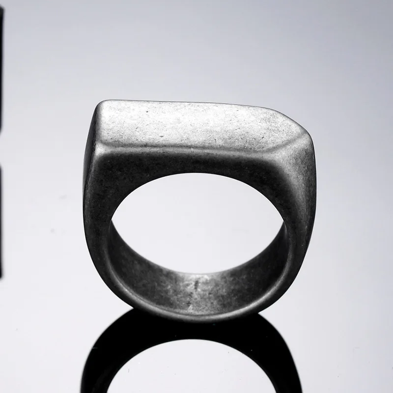 Мужское Винтажное кольцо с плоским верхом|Кольца| |