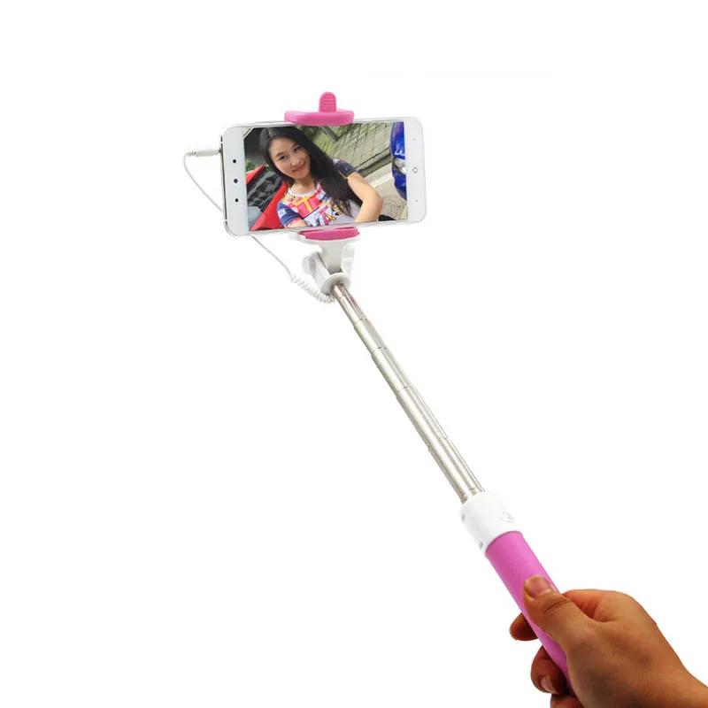 Универсальные мини палки для селфи монопод проводной выдвижной палка iPhone 7 Plus HUAWEI