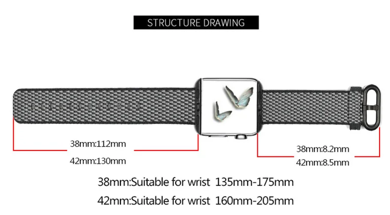 Нейлоновый ремешок для apple watch band 42 мм 38 мм iWatch 4 Band 44 мм 40 мм браслет ремень Спортивная петля ремешок для apple watch 4 3 2 1