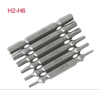 length 65mm double head hex screwdriver bits h2 h6 magnetic s2 steel electronic screwdriver drill hand tools