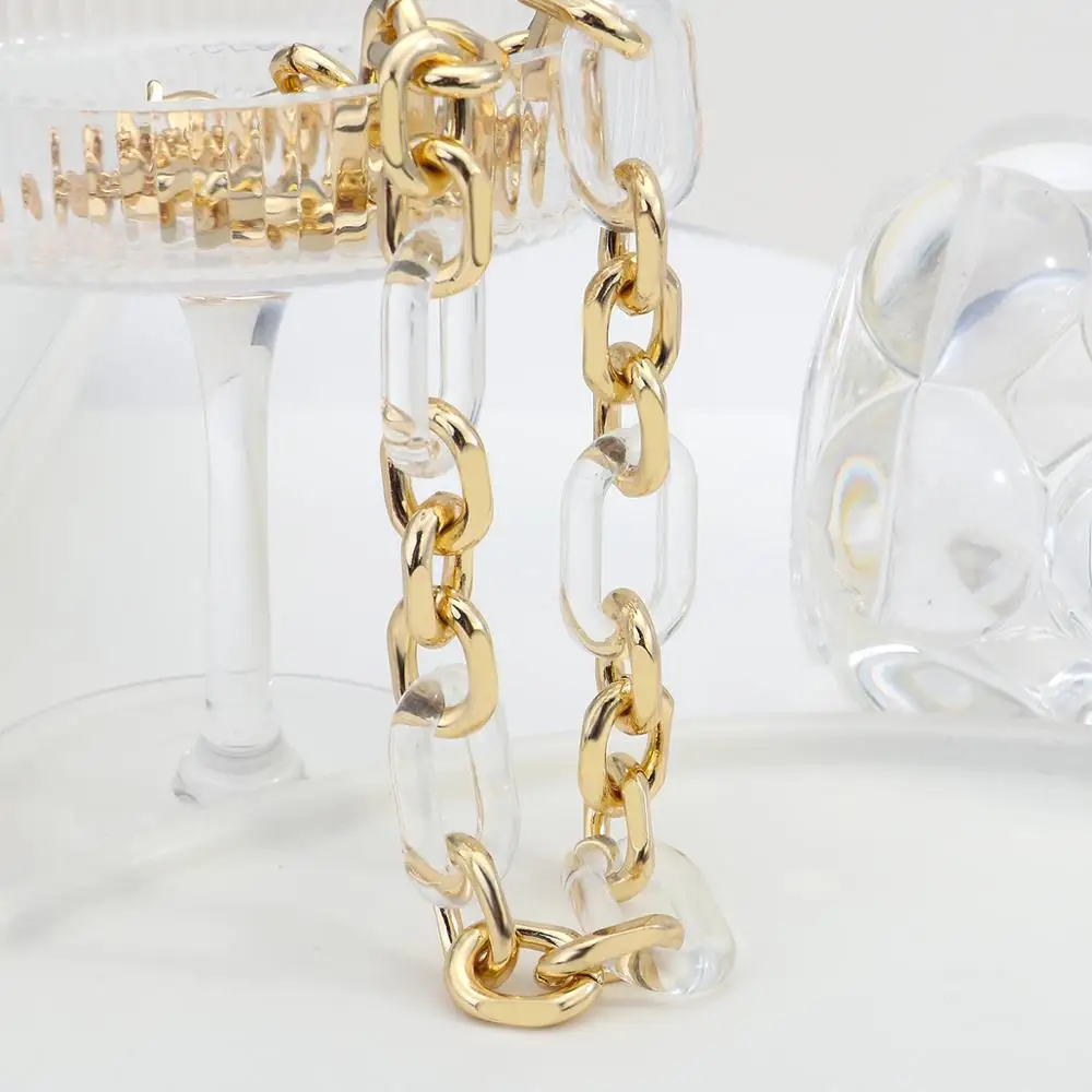 Ожерелье Flashbuy из массивной кубинской цепи для мужчин и женщин массивное