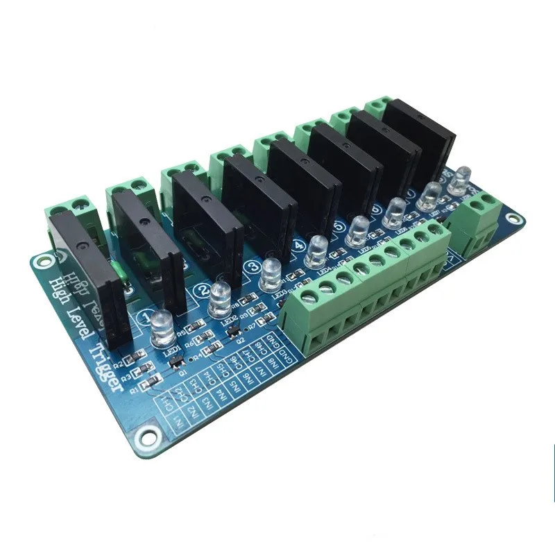 DC 5V SSR 8-канальный твердотельный релейный модуль низкого уровня G3MB-202P 240V 2A выход с