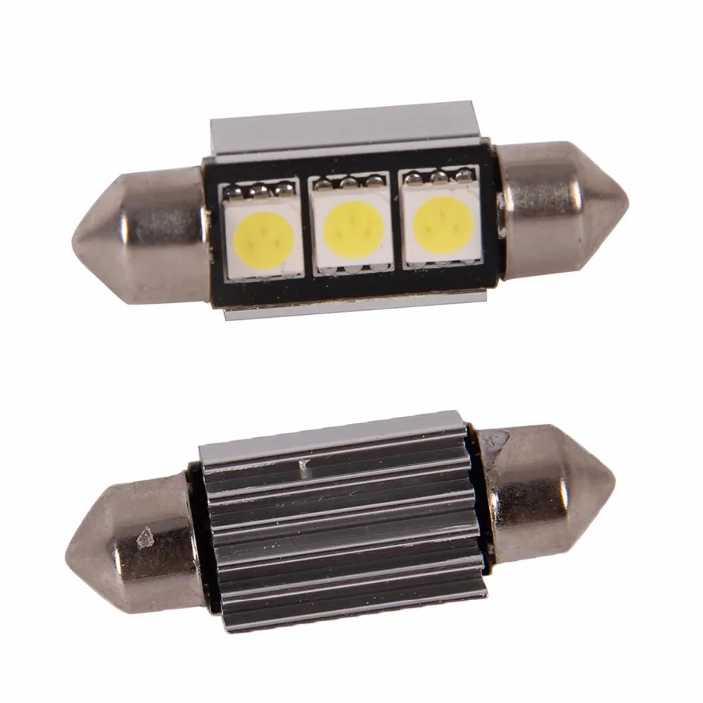 Радиатор POSSBAY 2 шт. 5050 дюйма 3SMD 36 мм Canbus светодиодные лампы для автомобиля