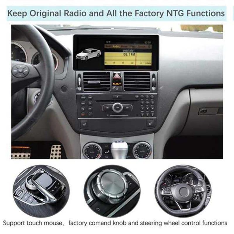 10 25 дюймовый автомобильный навигационный пресс экран для Mercedes Benz Class W204 C207 2008 до