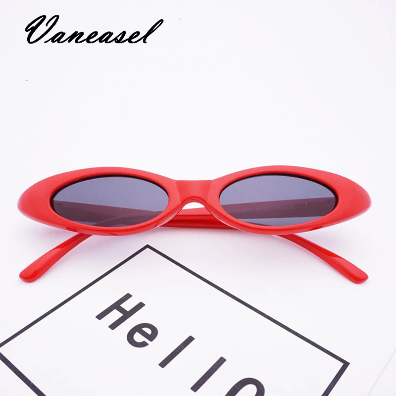 VANEASEL Small Oval Women Sunglasses 2019 New Fashion Brand Cat Eye Design Sexy Luxury Ladies Shadow Sun Glasses For UV400 | Аксессуары