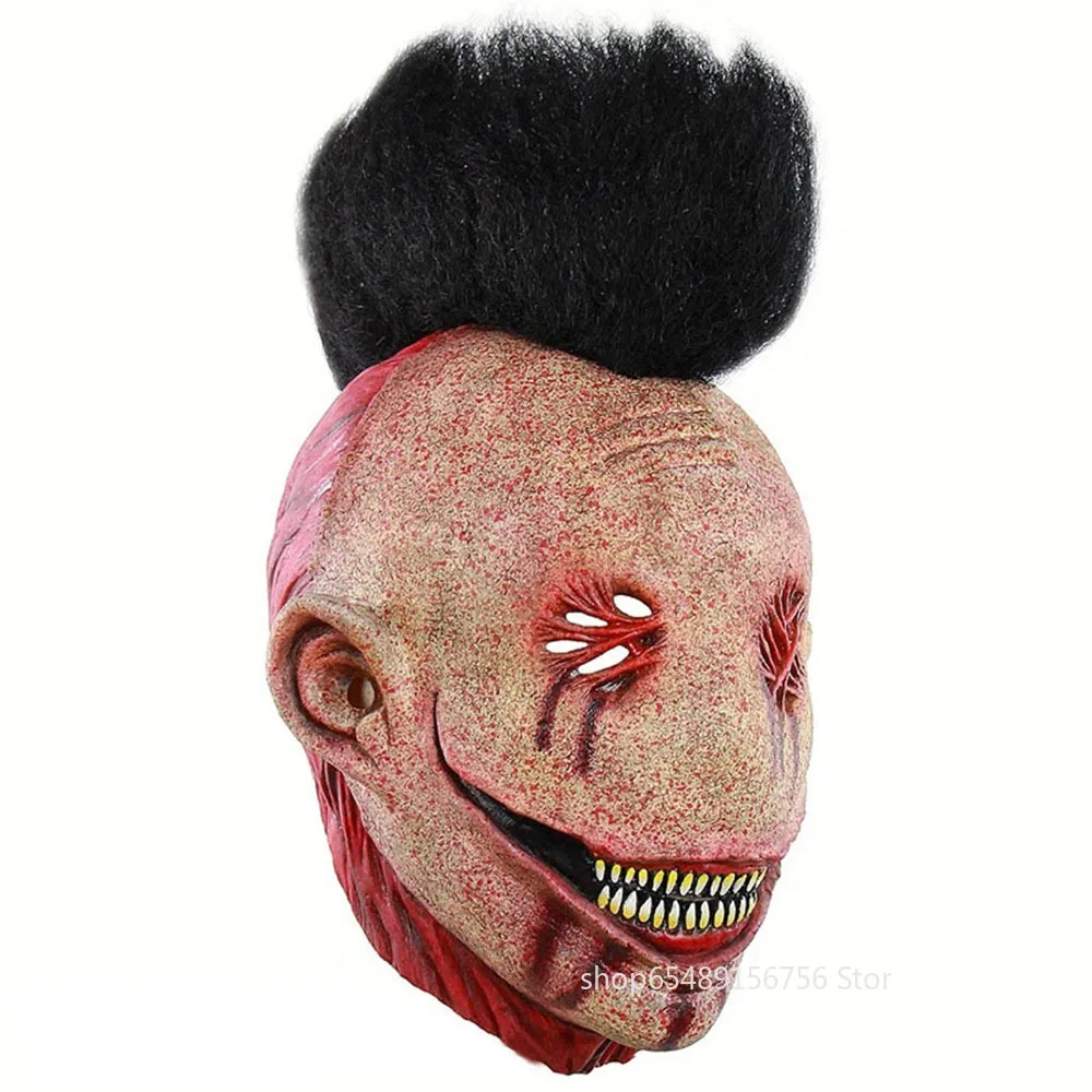 Кровавые маски дьявол Ужасы Murloc латексная страшная маска с рыбьим ртом костюмы