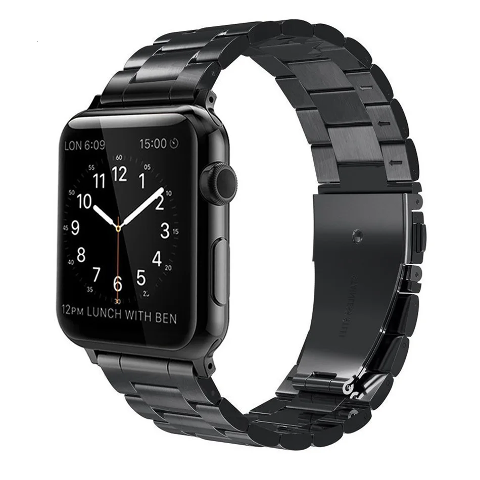 Сменный металлический ремешок из нержавеющей стали с бабочкой для Apple Watch 44 мм 40 мм iwatch Series 5 4 3 2 Sport Edition 38 мм 42 мм