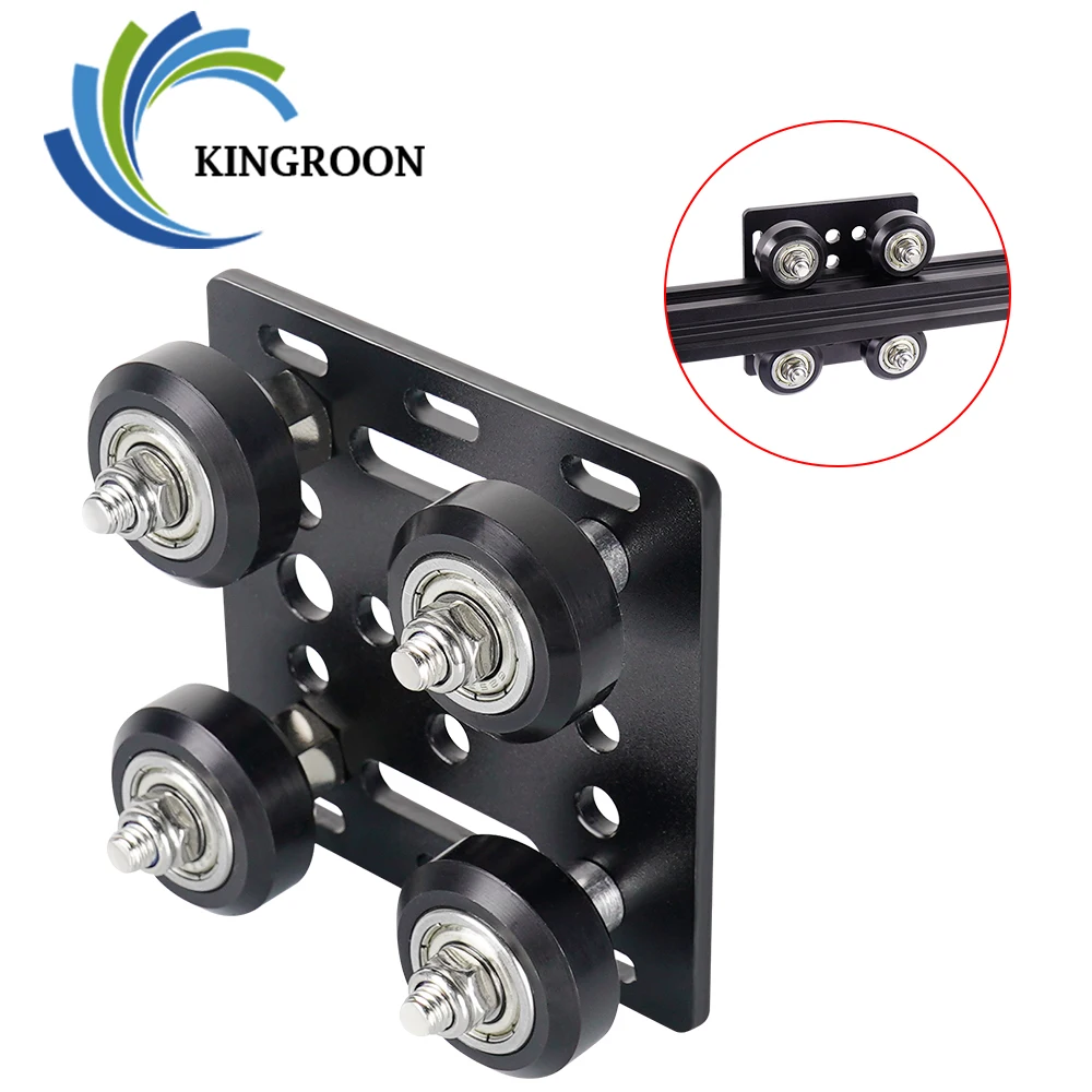 KINGROON 1 комплект Openbuilds V Gantry plaspecial Slide Plate Pulley для 2020/2040 slot Алюминиевые профильные