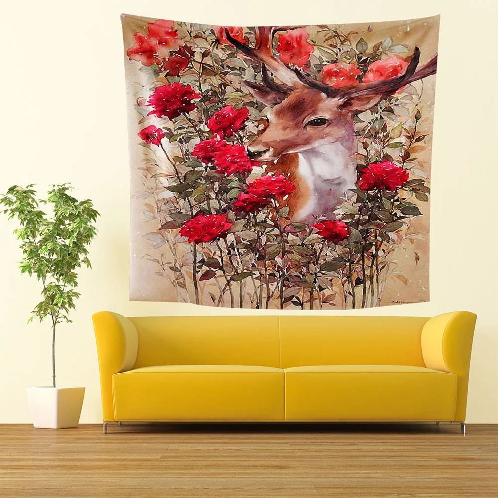 Домашний интерьер богемная МАНДАЛА ГОБЕЛЕН настенный висящий песчаный пляж