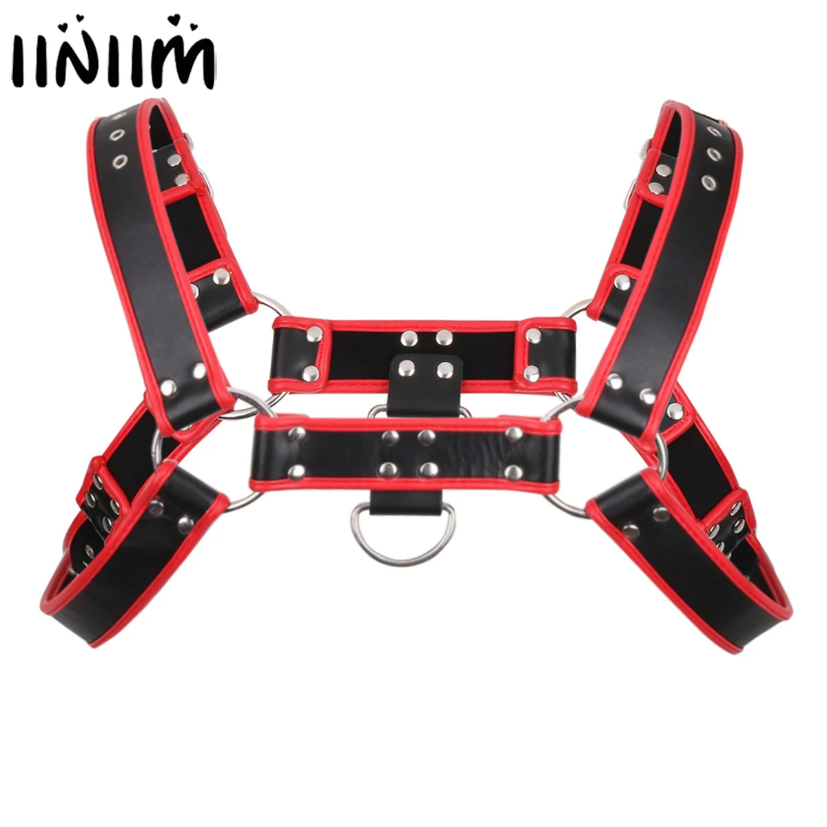 Мужские эротические металлические заклепки Нижнее белье Мини верх из