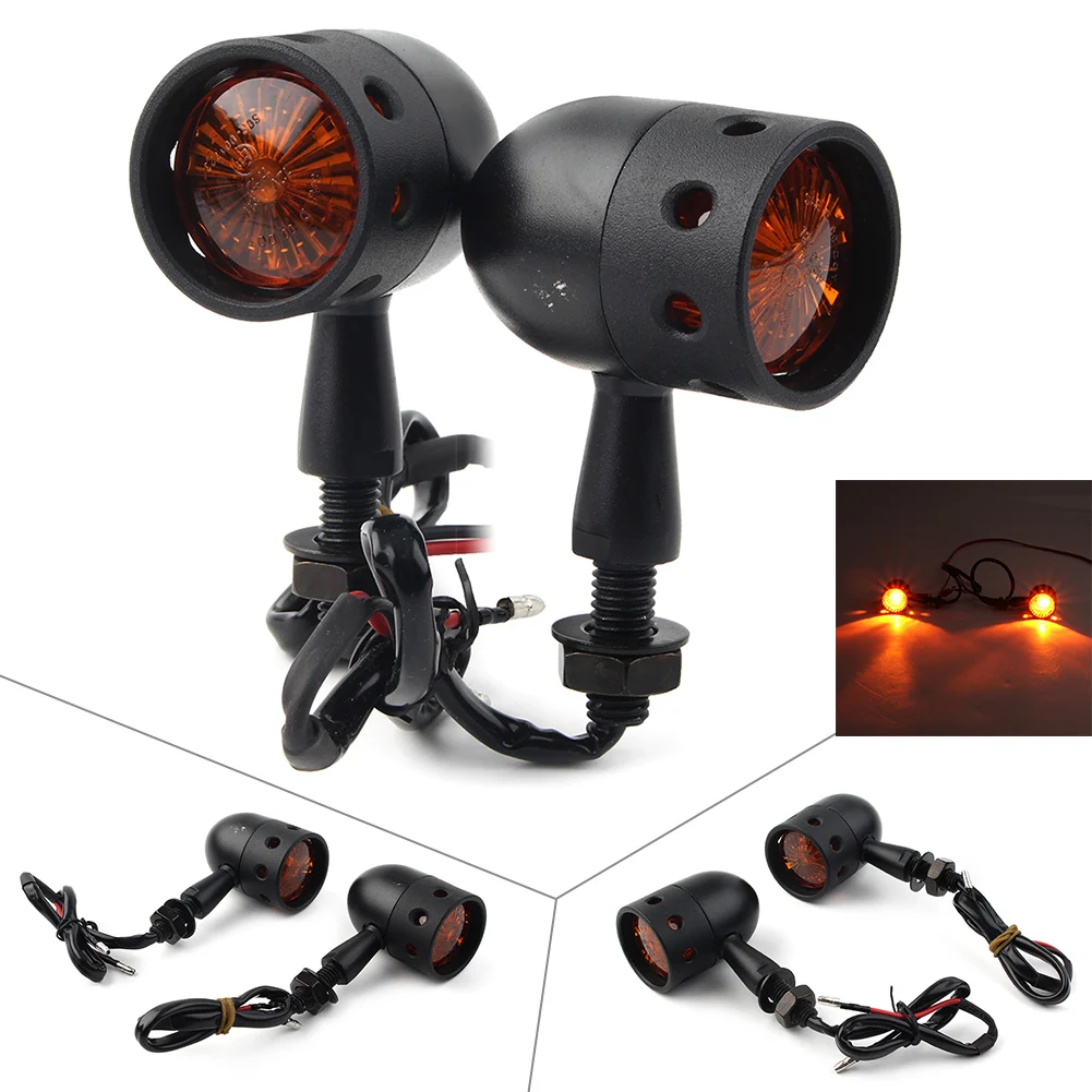 2x поворотные сигналы для мотоцикла янтарные Световые индикаторы универсальные
