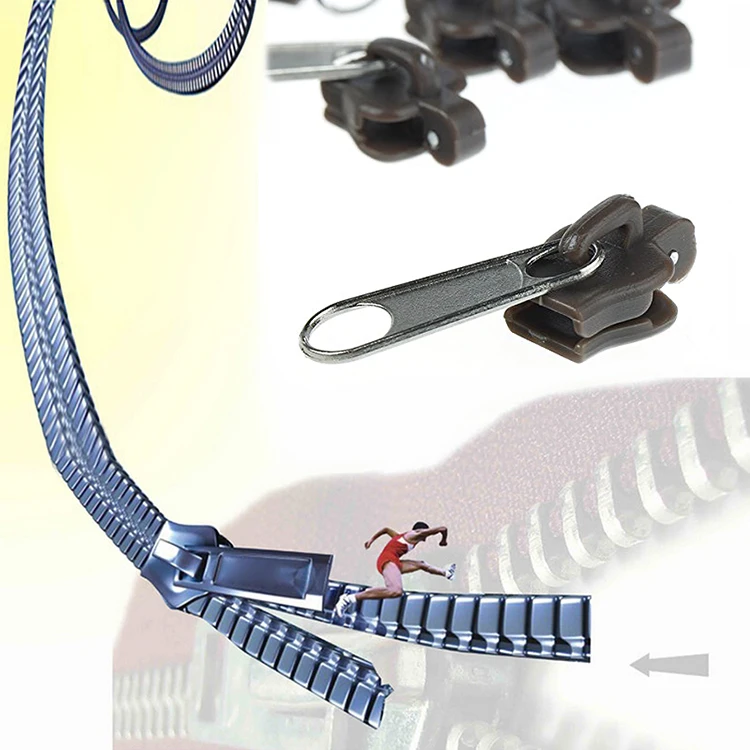 

Wholesale Replacement Zipper Pull Universal Instant Zip Teeth Slider Zipper Replacement Repair Fix Rescue DropShipping C2I2
