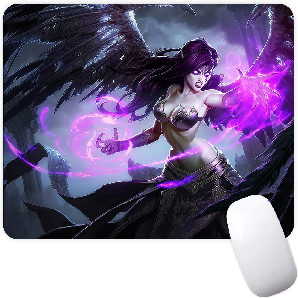 League of Legends Morgana Small Gaming Mouse Pad Computer Mousepad PC Gamer Mouse Mat Laptop Mausepad XXL Keyboard Mat Desk Pad images - 6