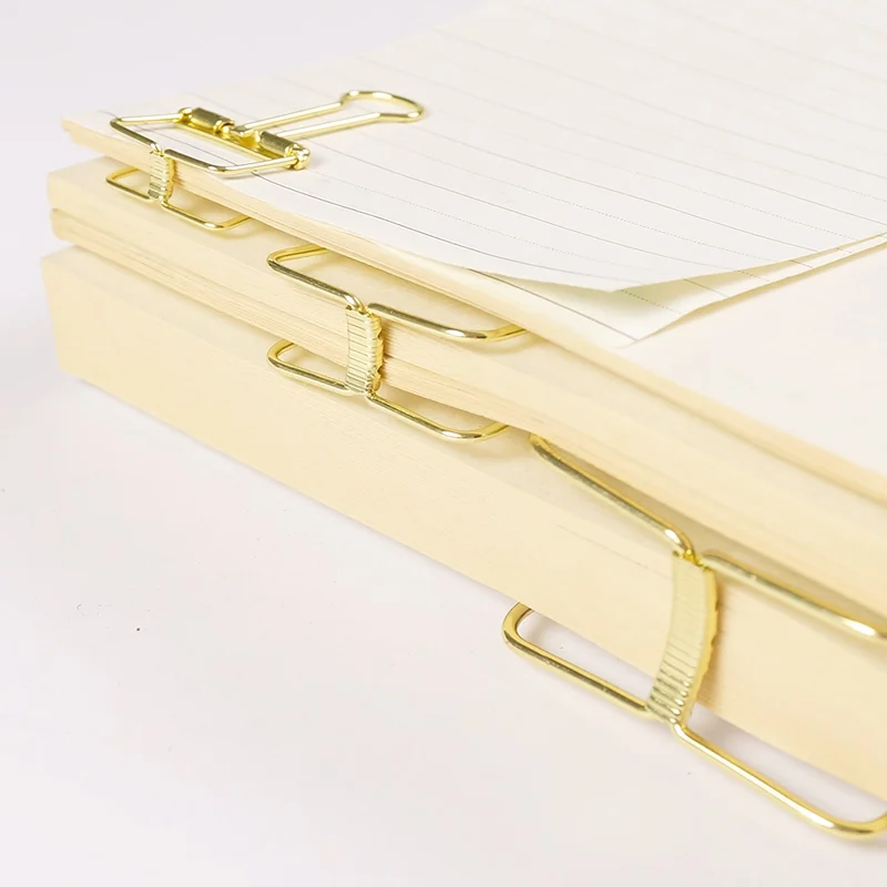 Новинка сплошной цвет выдалбливают металлические скрепки зажимы Примечания