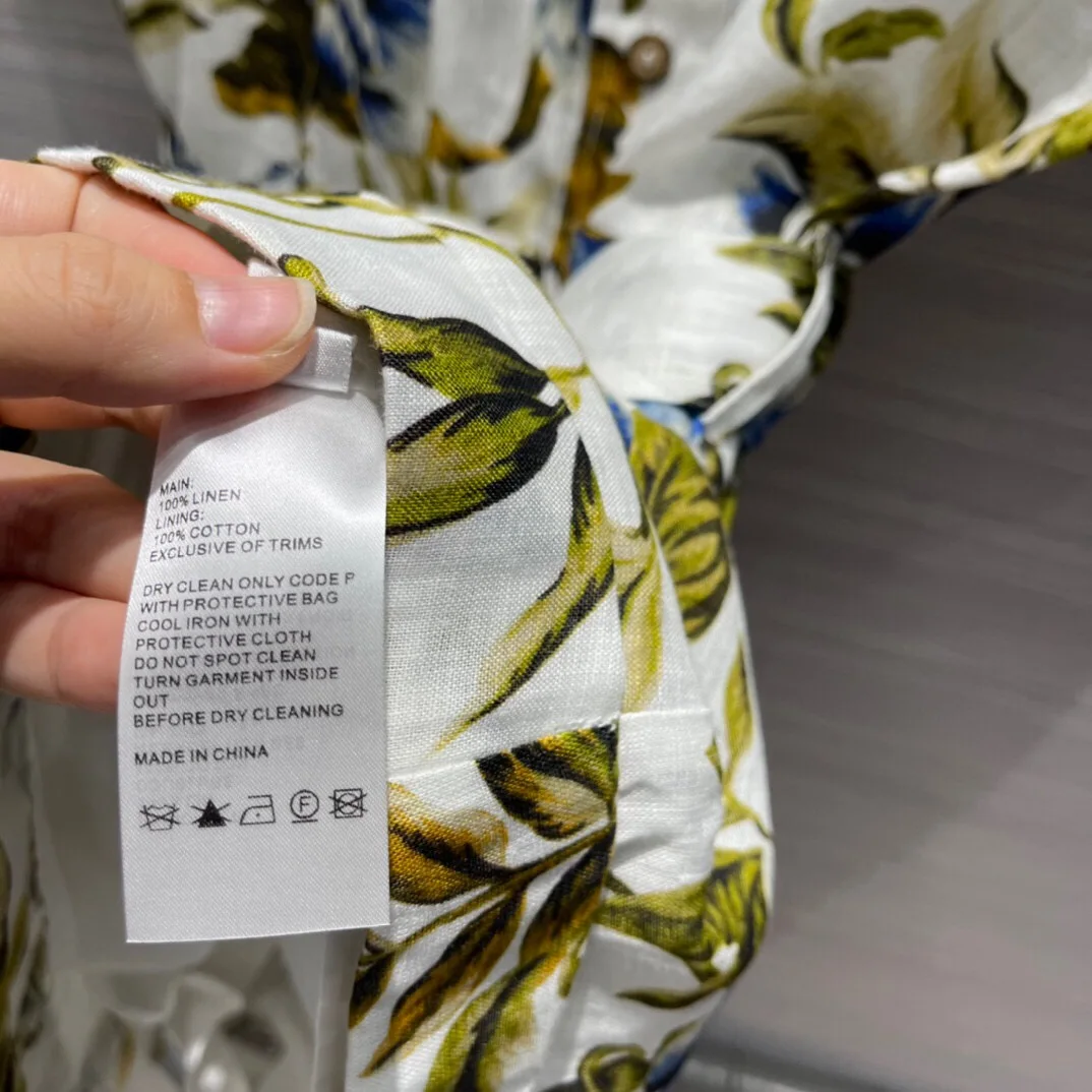 

2021 Summer Women Short Linen Jumpsuits Floral Beach Bohemian High End Quality Custom Runway Female Vintage Romper