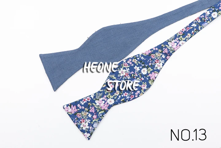 Modische verstellbare Fliege für Herren, selbstgebundene Fliege, 100 % Baumwolle, Vintage-Stil, Blumenmuster, Schmetterling, für Männer, klassisches Hochzeitsgeschenk – Detail 38