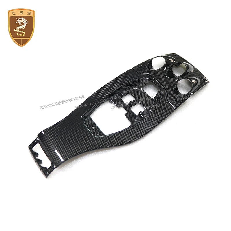

Dry Carbon Fiber Car Armrest Storage Central Control Panel Console Glove Tray Gear Panel For Ferrari-458 ITALIA 2011-2014