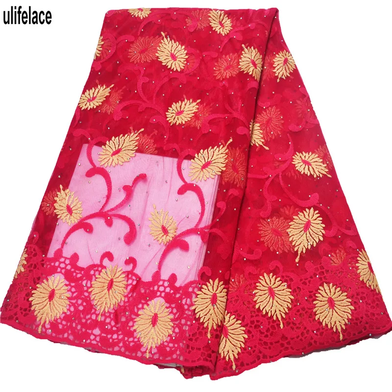 Высококачественная африканская кружевная ткань швейцарская вуаль