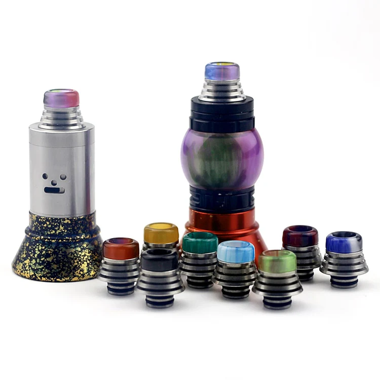 1 шт. 510 металлический капельный наконечник эпоксидная смола мундштук vape
