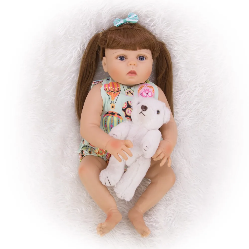Реалистичные куклы Reborn Baby полностью силиконовые виниловые принцессы для девочек