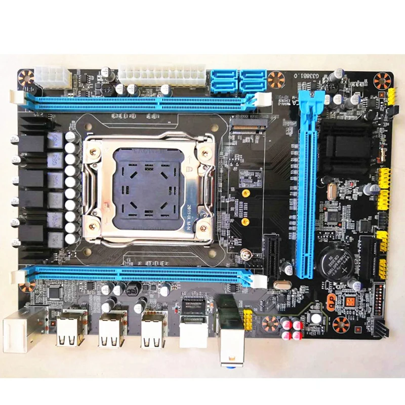 

X79 Desktop Computer Motherboard LAG2011 M.2 Interface Supports DDR3 RECC Memory E5 2680 CPU