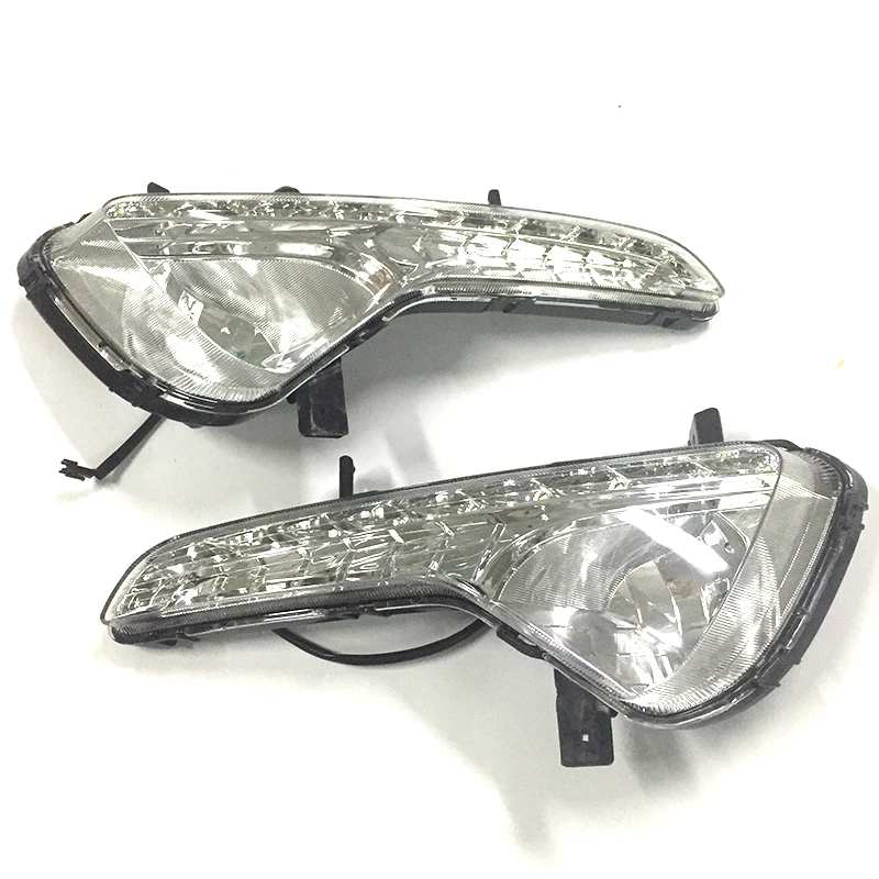 Светодиодсветодиодный дневные ходовые огни из АБС пластика 2 шт. 12 В DRL подходит