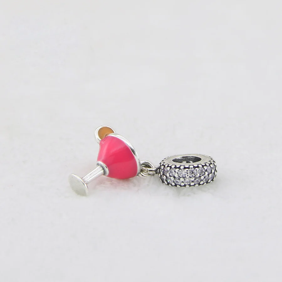 

Amas Authentic 925 Sterling Silver Shiny Sky Ocean Blue Fox Owl Bead Fit Original Bracelet For Women DIY Fashion Jewelry