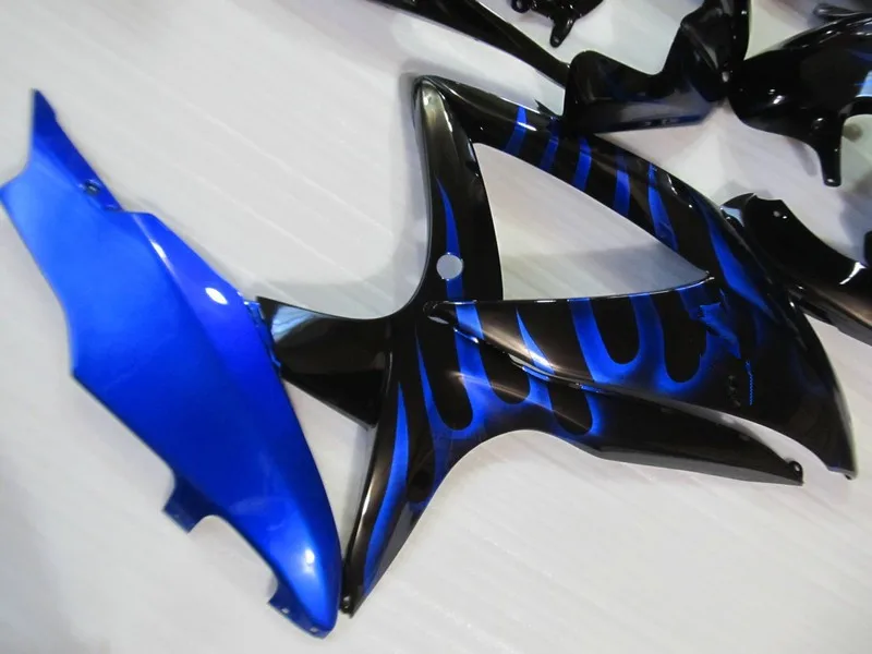 Набор обтекателей для литья под давлением GSXR600 750 K8 08 09 GSXR 600 GSXR750 2008 2009 Синий Пламя