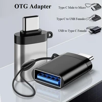 otg usb adapter to type c otg type c to micro female usb c male to usb3 0 female converter for iphone macbook xiaomi samsung