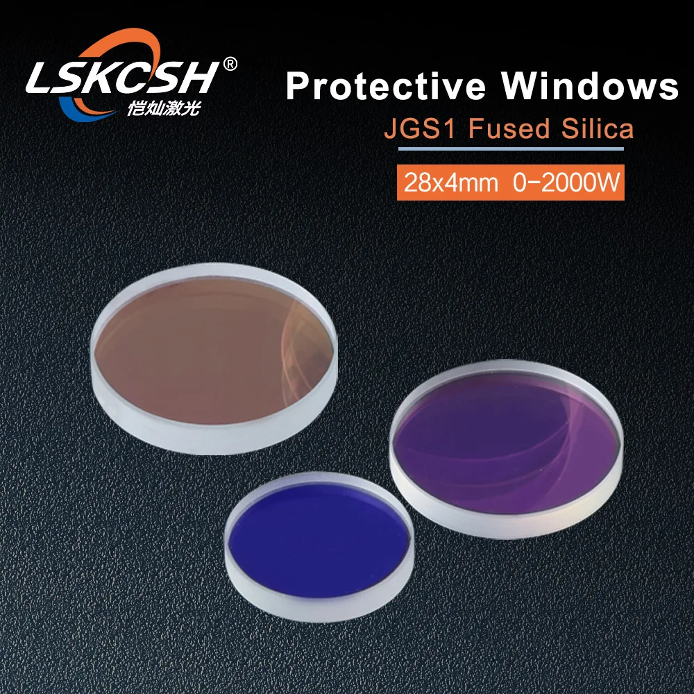 LSKCSH RayTools Lens AG волоконная лазерная головка Защита объектива windows 28*4 мм для 500 Вт/700