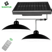 led solar pendant lamp 3m cable solar shed lights with remote control solar garden light outdoor waterproof patio decoration