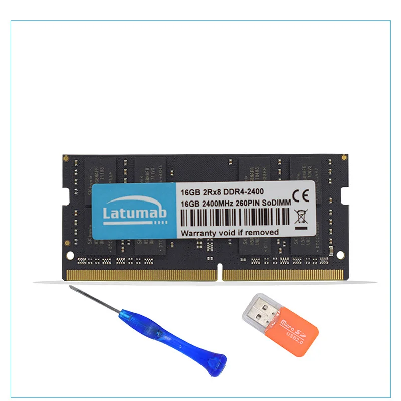 Latumab Новая память для ноутбука 16 ГБ 32 DDR4 2400 МГц оперативная So Dimm 260 Pins