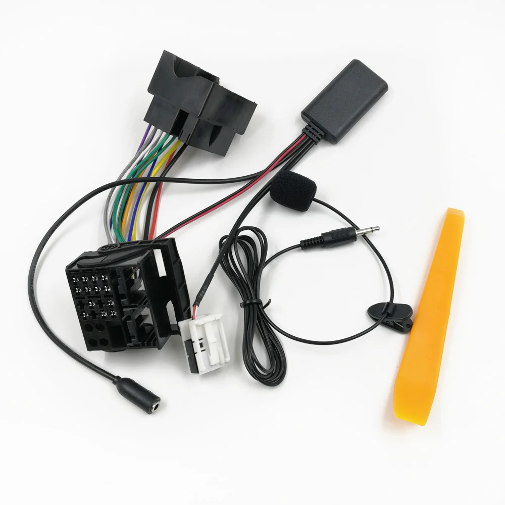 Biurlink Bluetooth 5 0 автомобильный AUX аудио вход кабель микрофон Hands Free MIC адаптер для Audi A3