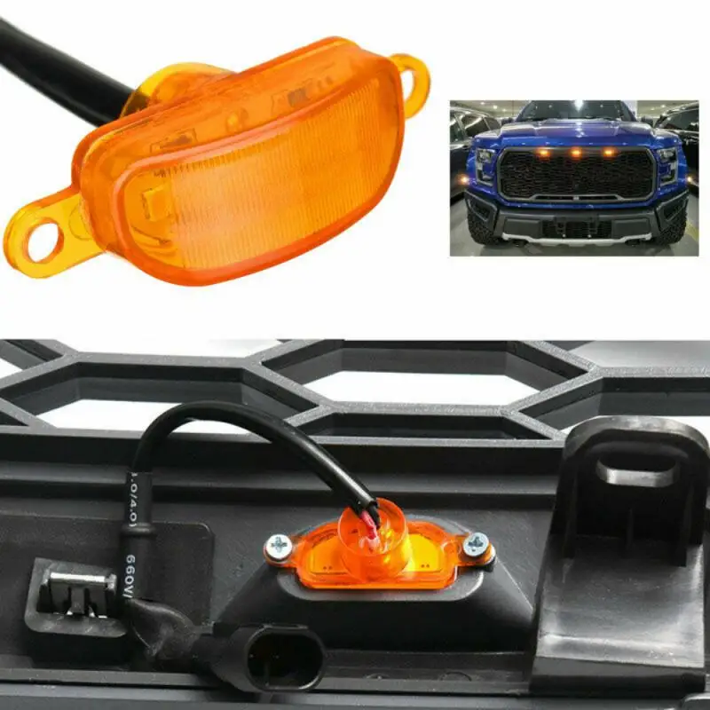 

Durable Car LED Front Grille Light LED Grill Mount Assemblies For 2016-up Toyota Tacoma W/TRD Grill ONLY Front Grille Lighting