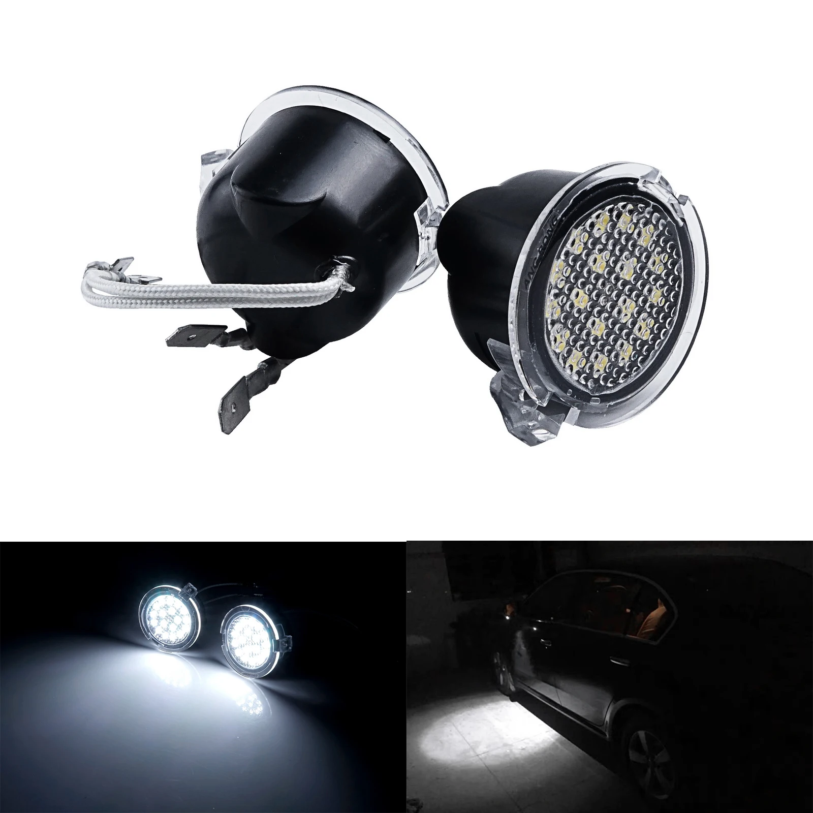 

For Ford Mondeo S-Max Explorer Edge Flex Lincoln LED Under Mirror Puddle Lights