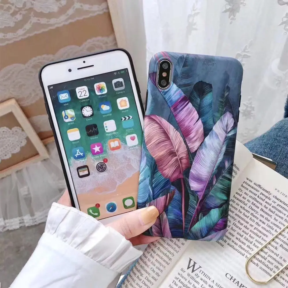 Матовый мраморный чехол ELALA для iphone 7 8 Plus силиконовый конфетных цветов с узором в