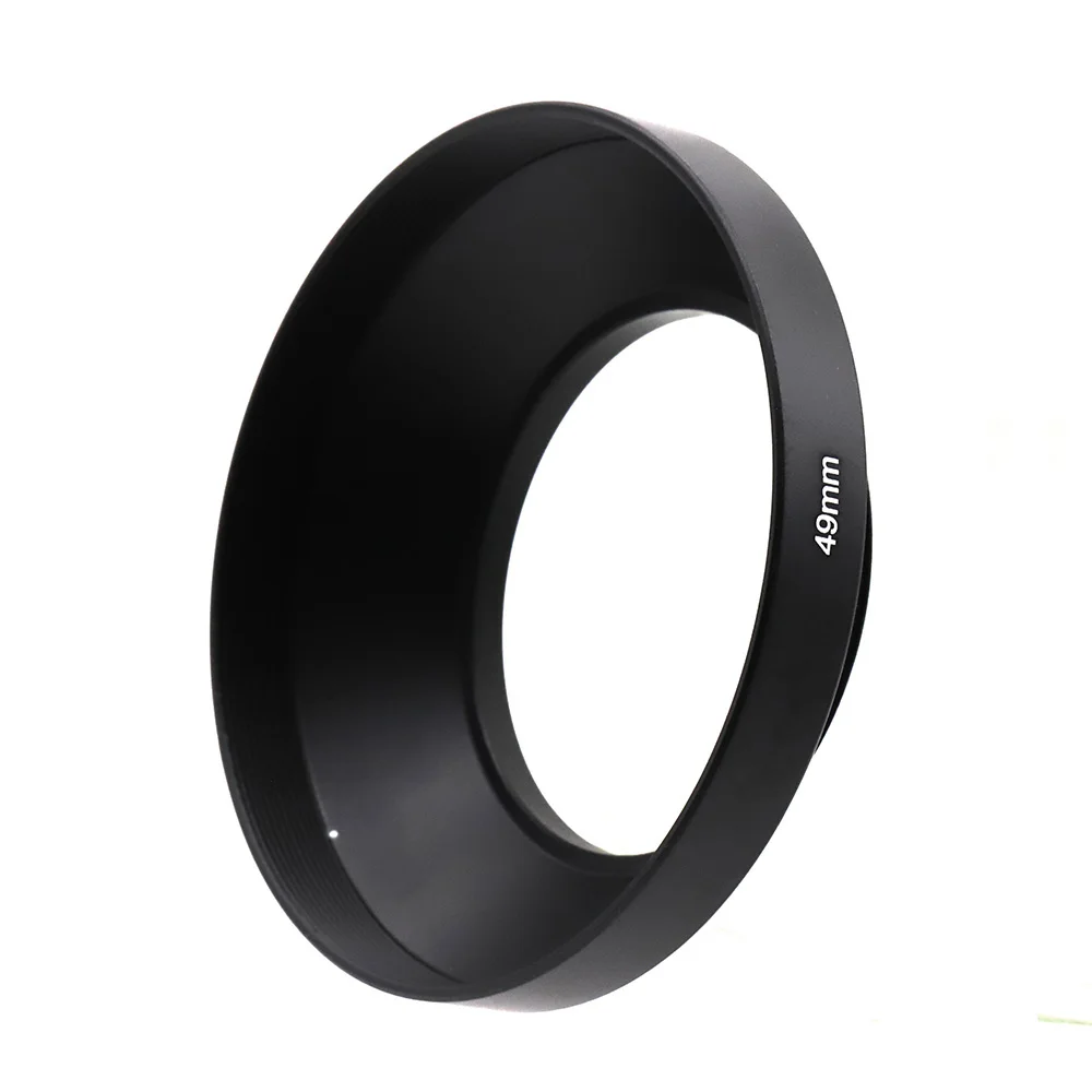 49 52 55 58 62 мм широкоугольная металлическая бленда универсальная для Canon Nikon Olympus Pentax