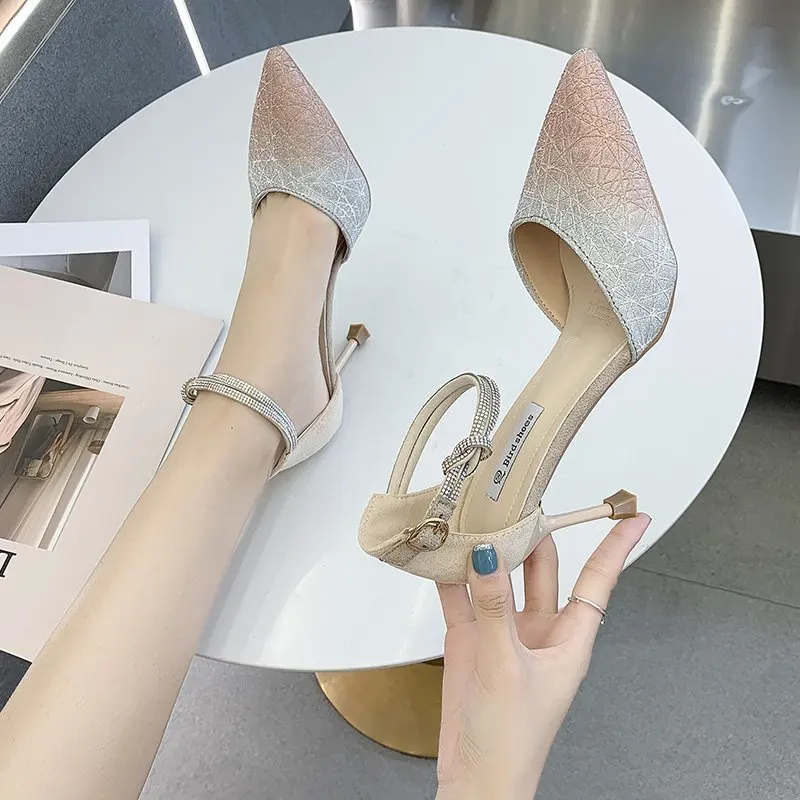 

Shoes Women Pumps Fashion High Heels Shoes Black Pink White Shoes Women Wedding Shoes Ladies Stiletto Women Heels 2021