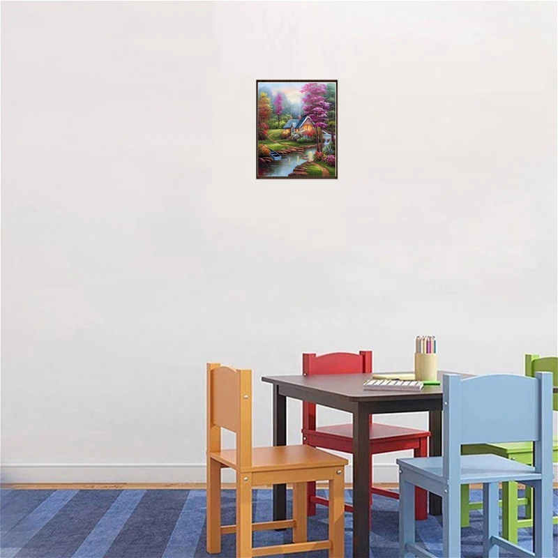 5D алмазная живопись Осенний пейзаж дерево вышивка крестиком полностью круглая