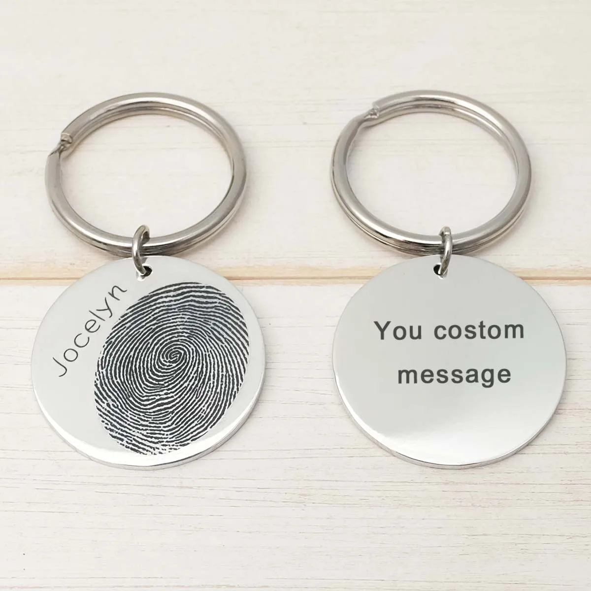 

Personalized Ultrasound Keychain Fingerprint Keychain Gift for Dad Grandpa Baby Ultrasound Sonogram Keyring Photo Keychain