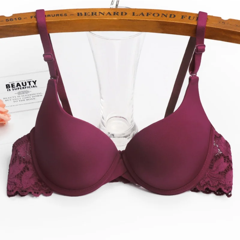 Женские мягкие бюстгальтеры пуш ап гладкие женские однотонные Регулируемые