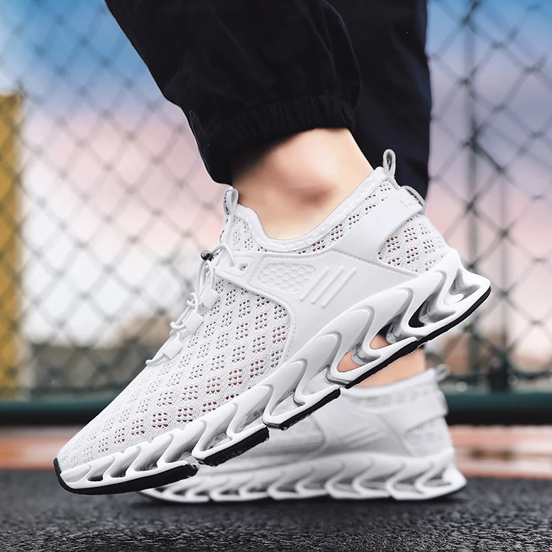 SITAILE New Mesh Men Casual Shoes Lac-up Lightweight Comfortable Breathable Walking Sneakers Tenis masculino Zapatilla | Обувь
