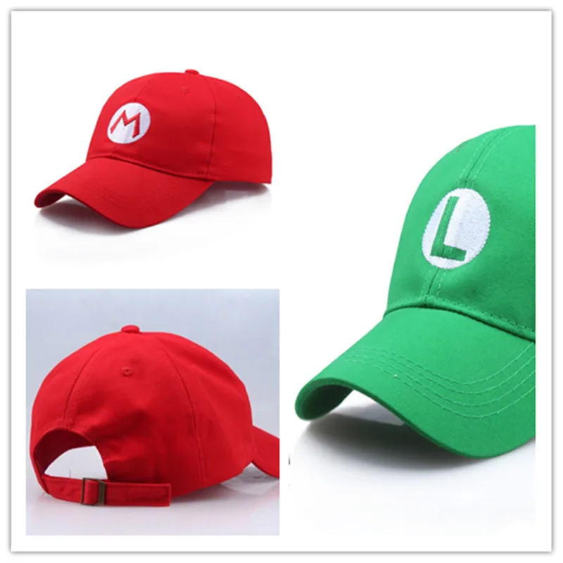 Женская шляпа от солнца с супер Луиджи Брос Мультяшные милые костюмы для косплея