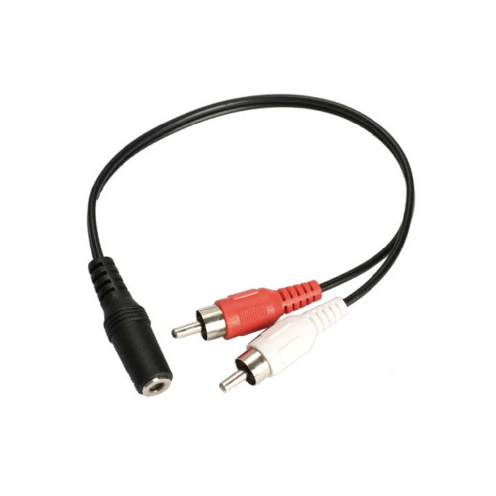 3.5mm 1/8&quot Stereo Female to 2 Male RCA Jack Adapter AUX Audio Y Cable Splitter1 | Электроника