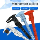 Новинка 2020, 1 шт., пластиковый мини-штангенциркуль с нониусом 80 мм, инструмент для раздвижного измерения, мини-линейка для студентов, изготовление моделей своими руками