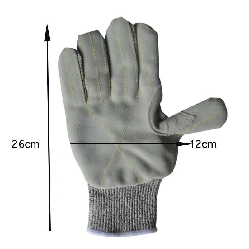 

1Pair Level 5 Anti-cut Safety Gloves HPPE Leather Cut/Stab/Slip/Wear Proof Working Protection Gloves for Man Worker Butcher