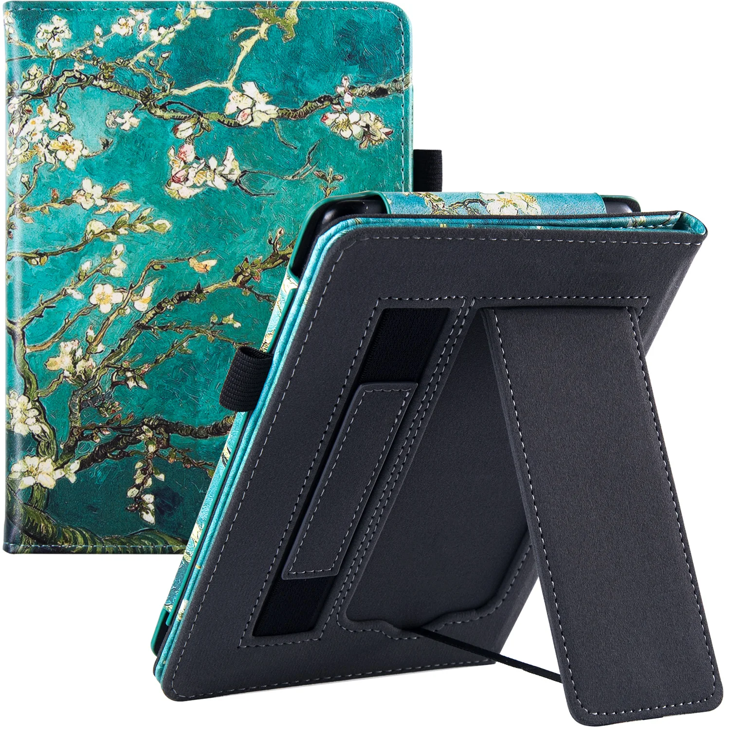 Kindle Paperwhite 11th Generation Case with Stand/Hand Strap (6.8 inch 2021 Released) - PU Leather Cover with Auto Sleep/Wake