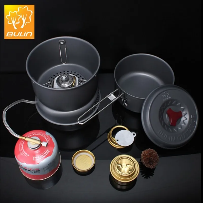 

Outdoor Stove Pot Set BL100-Q1 Camping Alloy Alcohol Stove (no gas tank) Dual-use Stove Set