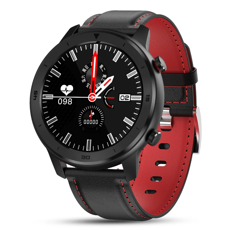 Black red leather 696 DT78 Смарт-часы для мужчин и женщин, умные часы, браслет, фитнес-трекер, беспроводные устройства, водонепроницаемый браслет с монитором сердечного ритма - Цвет: Black red leather